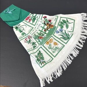 Vintage Velcro closure “Seasoned With Live “ 18” kitchen tea towel Thailand